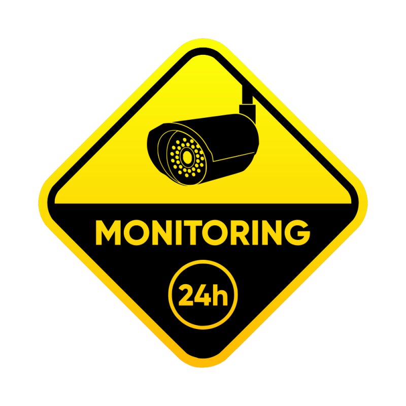 Naklejka Monitoring